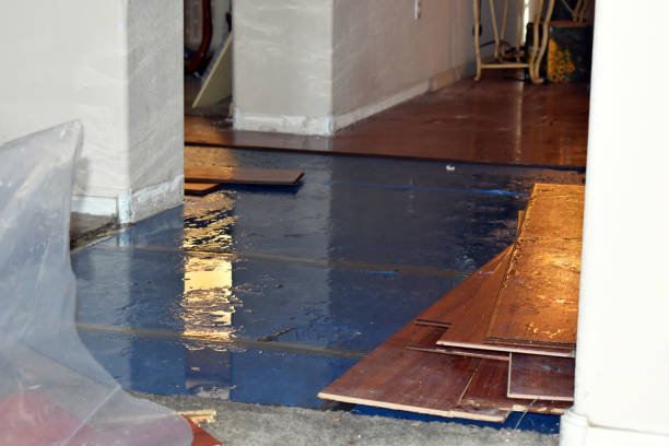 Professional Sewage Cleanup technician working in Conway, MA